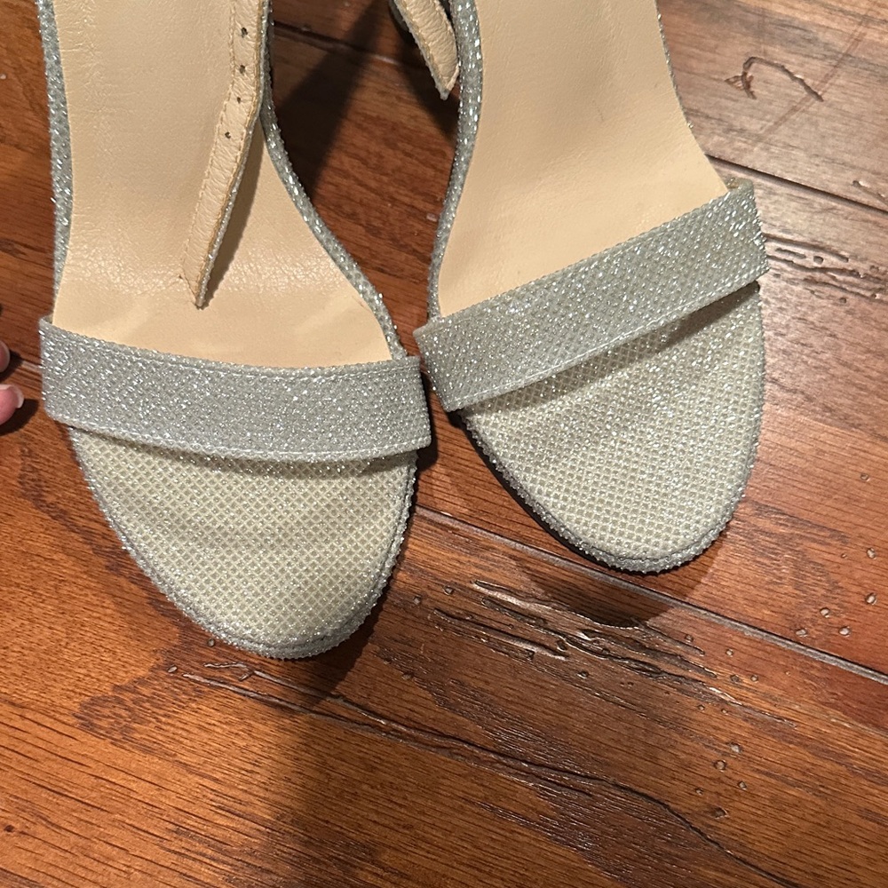 Silver Glitter Heels - Picture 3 of 6